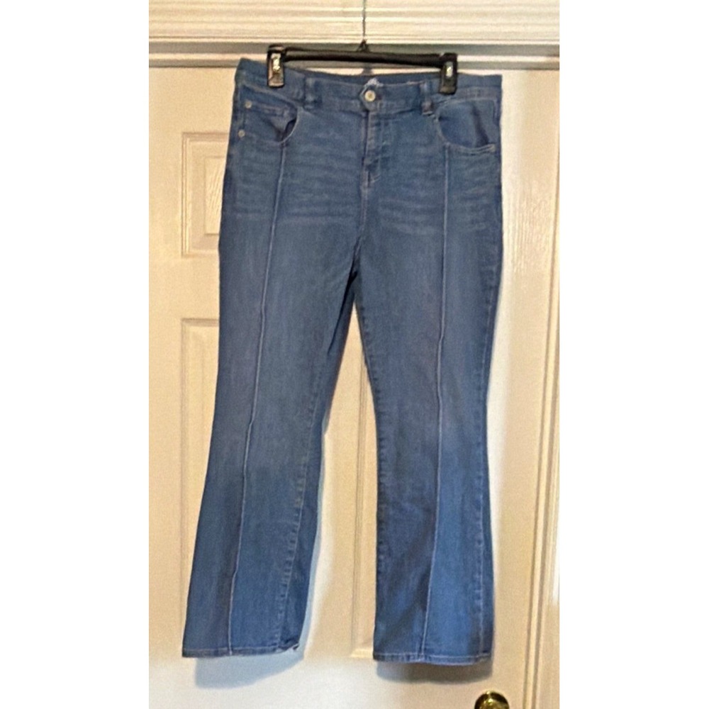 Thereabouts Women's Blue Denim Flare Jeans Plus Size 18.5, Adjustable Waist